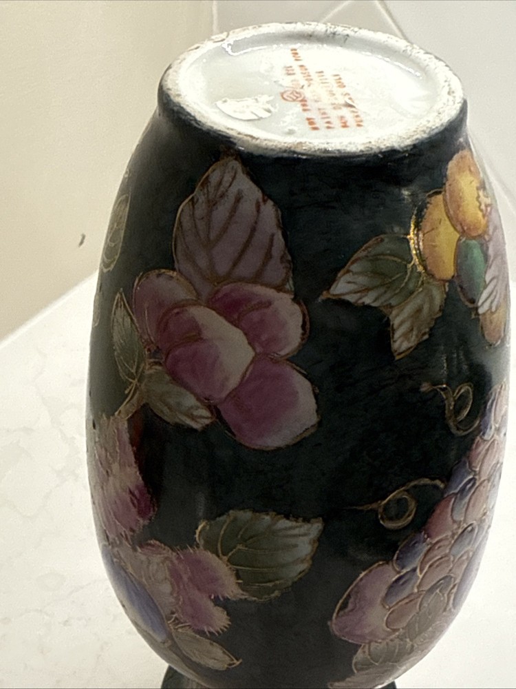 Andrea By Adela Hand Painted Fruit Vase 10”