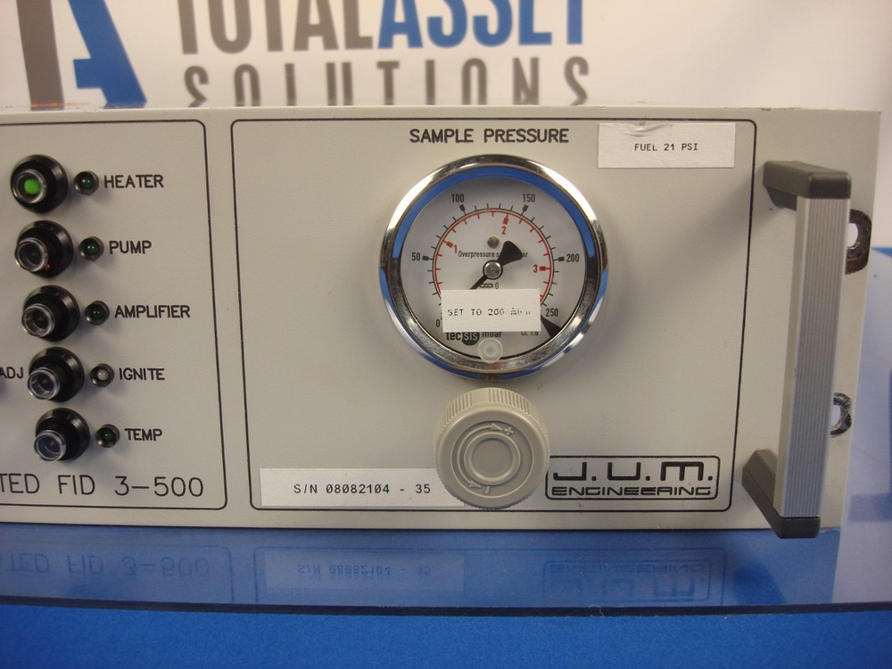 J.U.M Engineering Total Hydrocarbon Concentration Analyzer Model 3-500