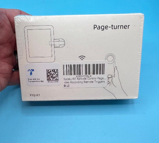 SyceluRF Remote Control Page Turner for Kindle Paperwhite/iPhone/iPad/Android K1