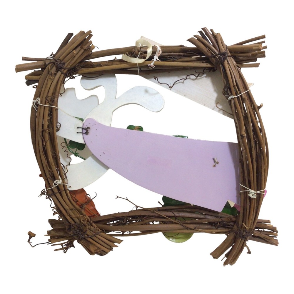 Spring Easter Holiday Welcome Wreath 12.5”