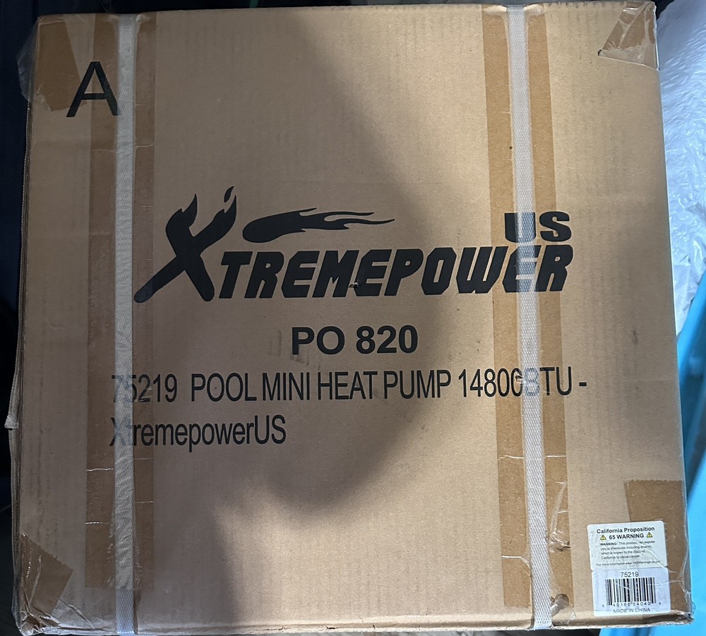XtremepowerUS 14800BTU Heat Pump for Above Ground Swimming Pool Heater 4800 Gal