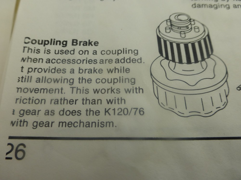 ZEISS OPMI SURGICAL MICROSCOPE COUPLING BRAKE