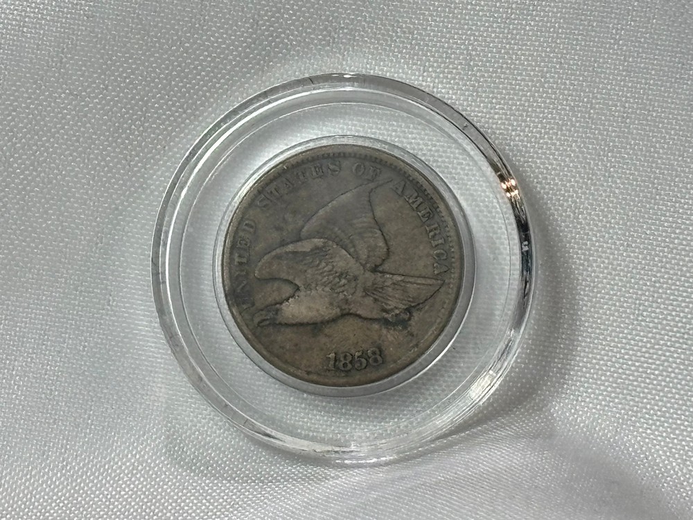 1858 Flying Eagle One Cent US Coin