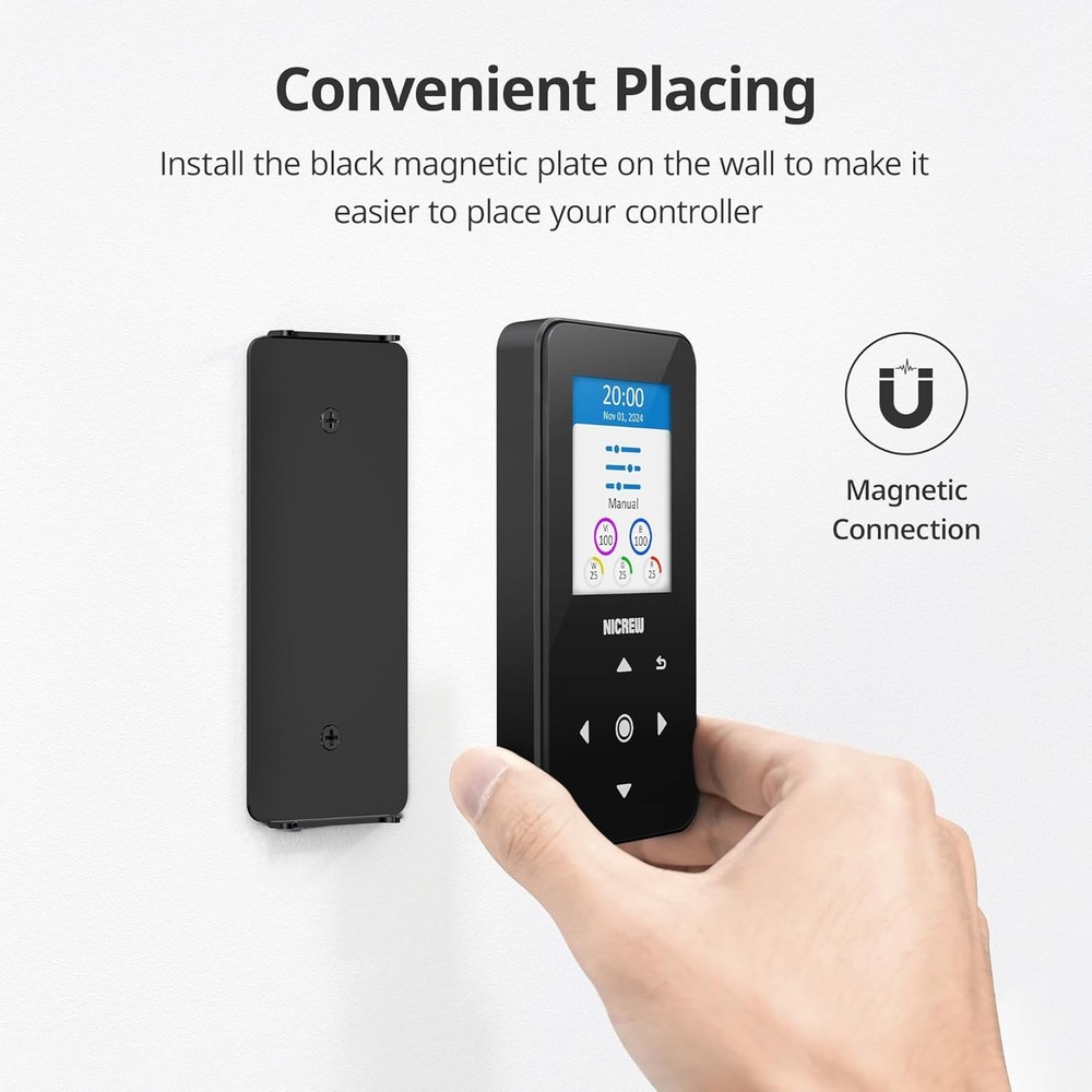 NICREW HyperReef Gen 2 Controller, 5 Channels Adjustable, Touch Button Black