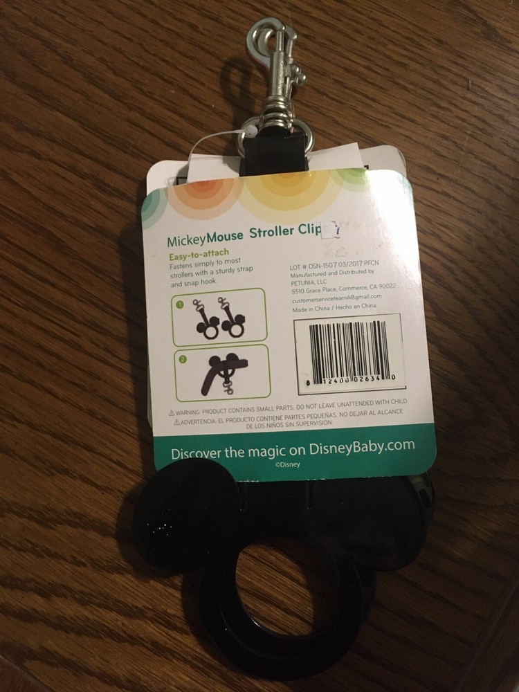 Disney Mickey Mouse Stroller Clips