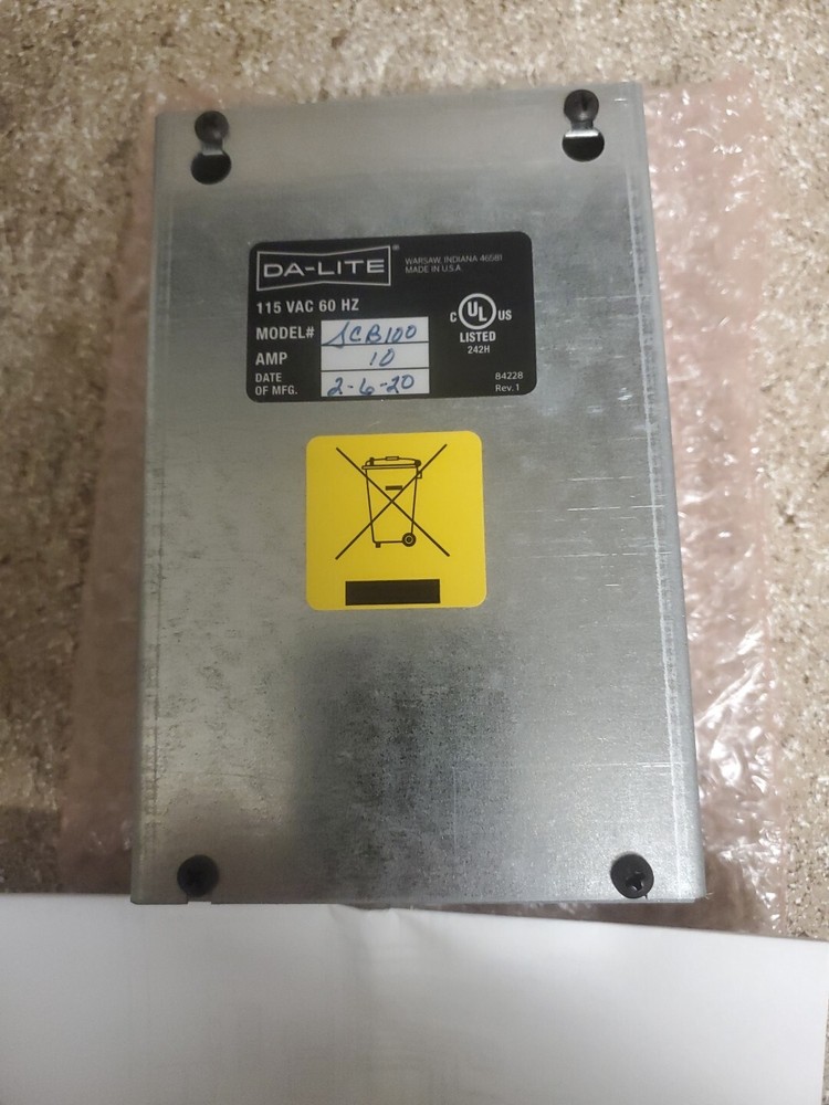 Da-Lite Projection Screen Control SCB-100 New In open box