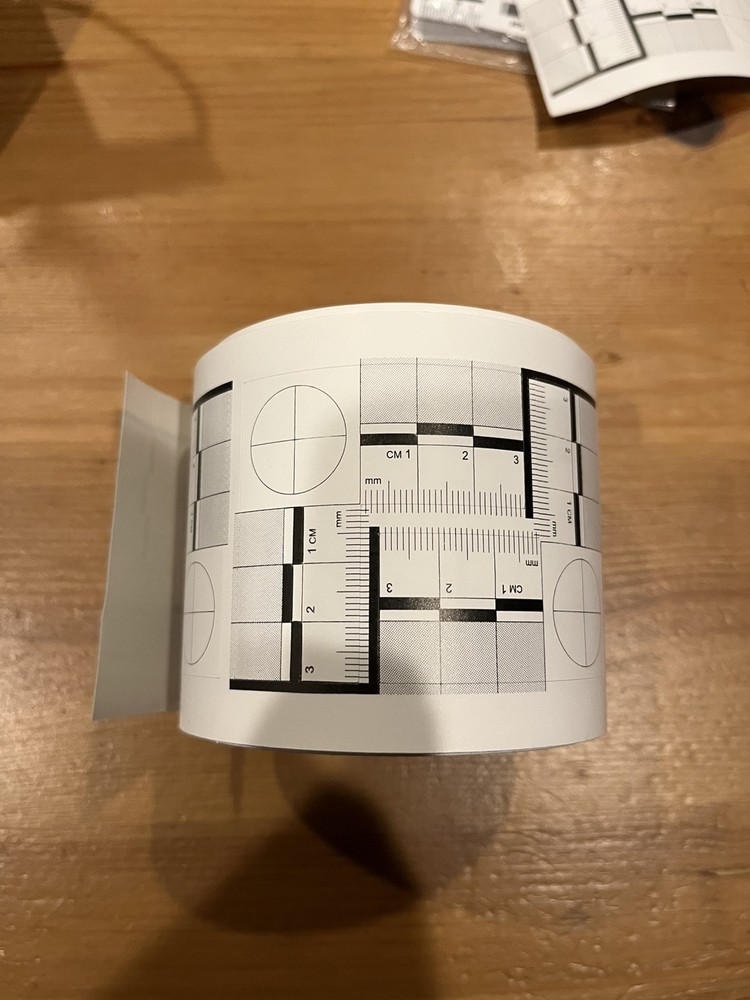 Sirchie Adhesive Back Forensic Scale 55mm x 55mm (Roll)