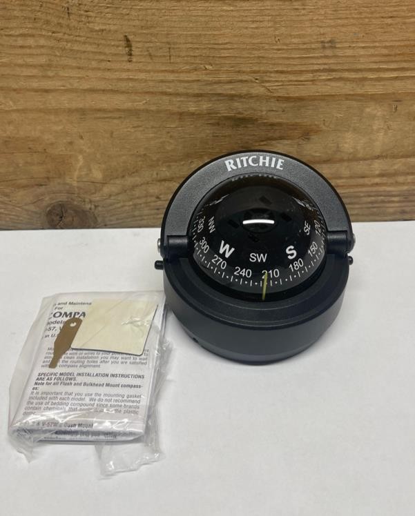 Ritchie S-53 Explorer Surface Mount Marine Compass Black