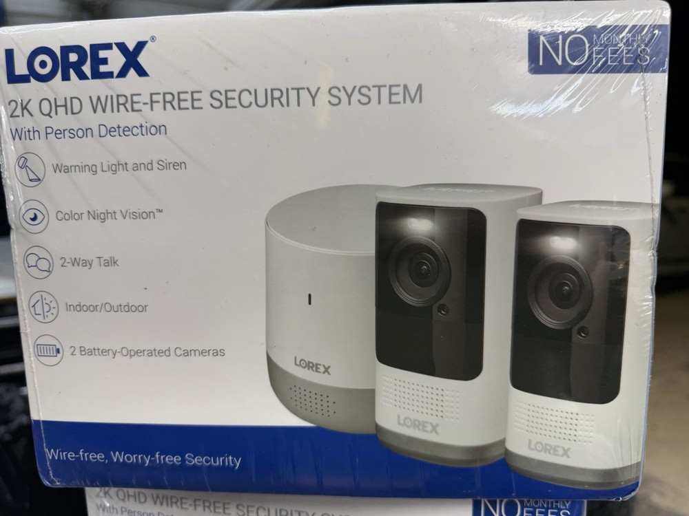 Lorex 2k Qhd Wire-Free Security System With Person Detection ￼