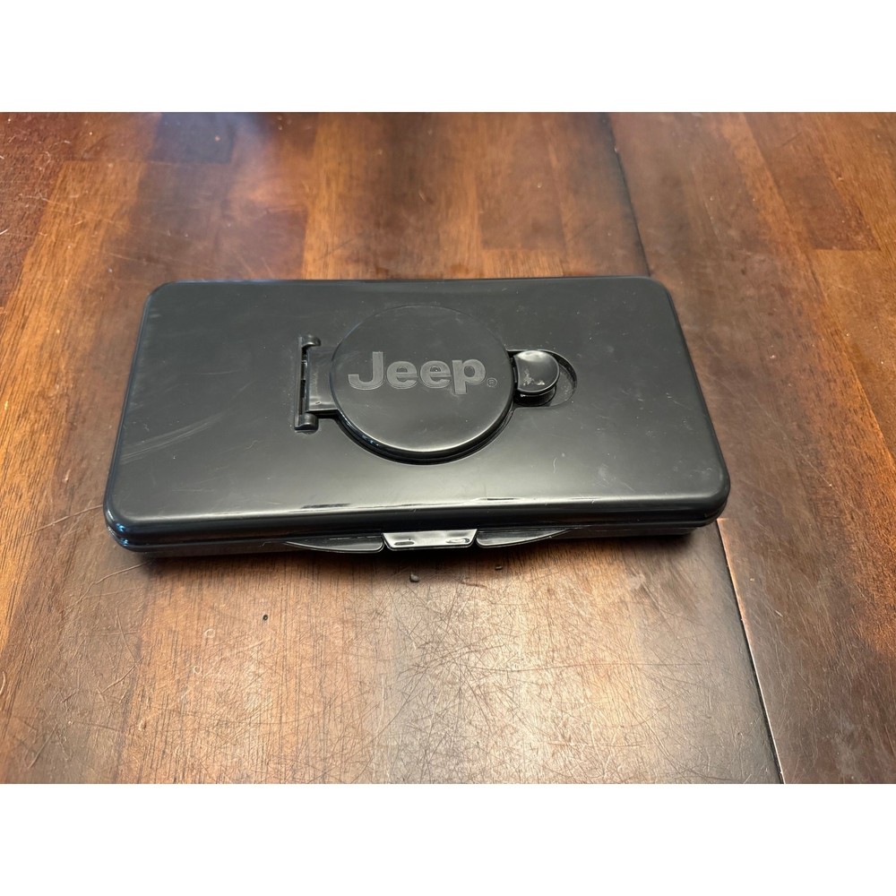Jeep black travel wipe case