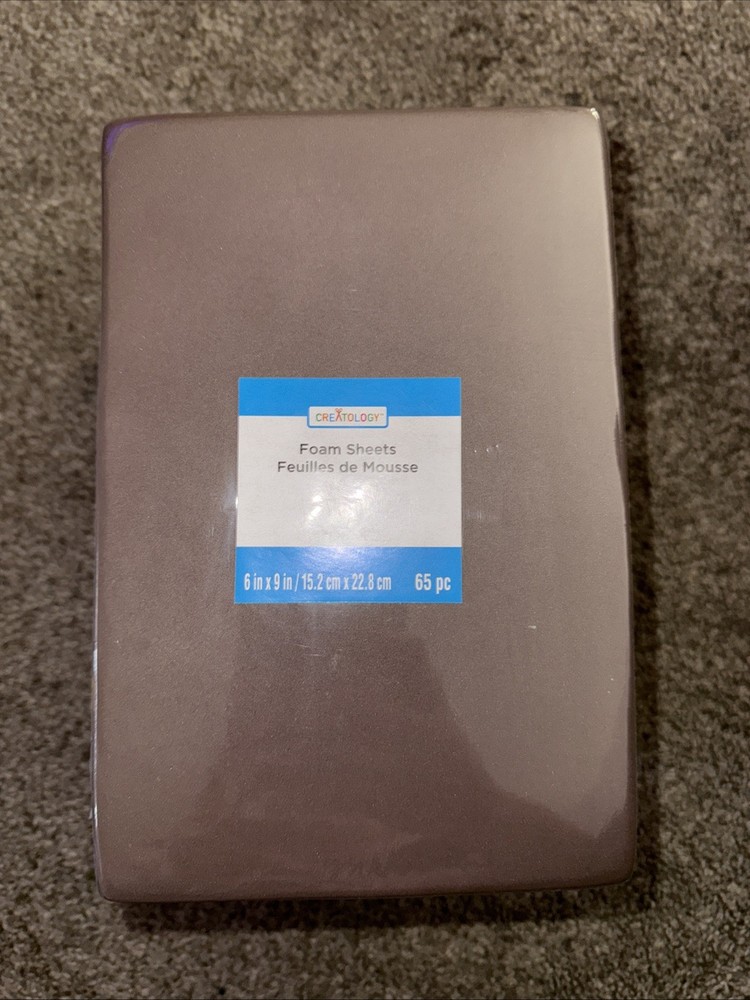 New Creatology Foam Sheets 65 Pc 9”x6” Rainbow Pack
