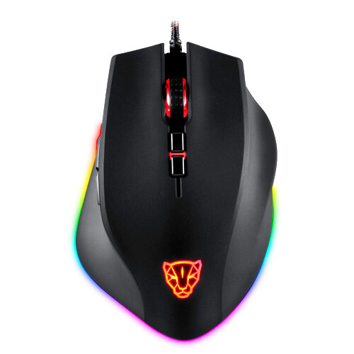 5000 DPI Ergonomic Wired Gaming Mouse Optical Sensor 8 Buttons RGB Backlit