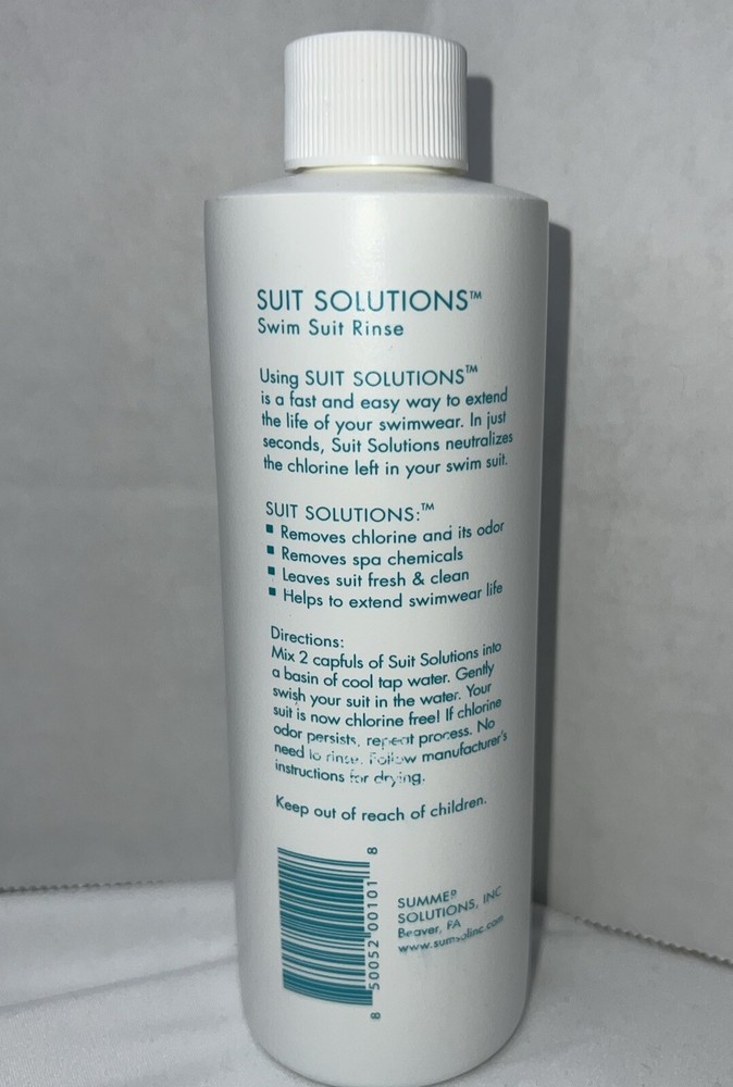 Summer Solutions Suit Solutions- Fine Swimsuit Rinse - 8 fl oz- New