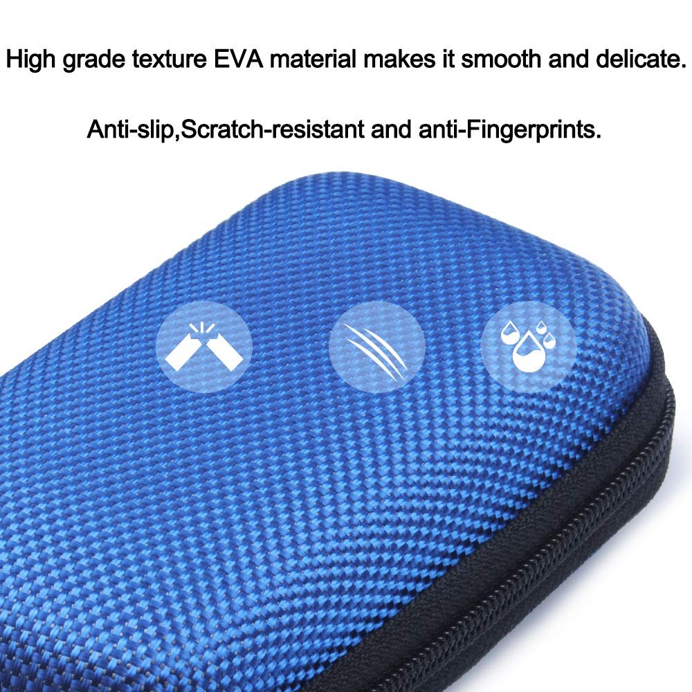 Electronic Organizer Case, 2Pack Portable Clamshell Headphones Cover,Storage Bag