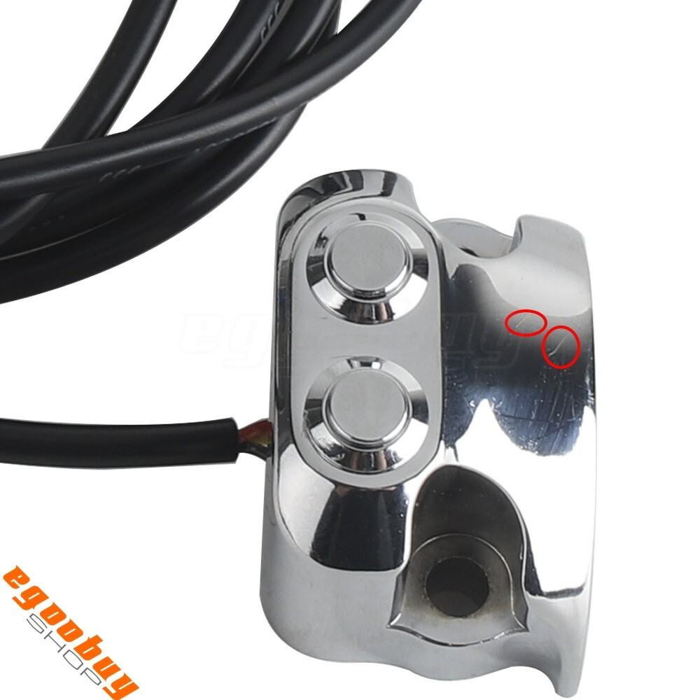 1" Handlebar Mounted 2 Button Switch Controller For Harley Dyna V-Rod Sportster