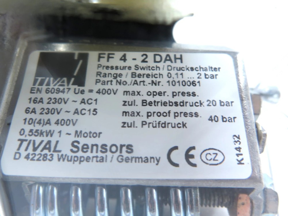 Junker ff4-2dah Pressure Switch