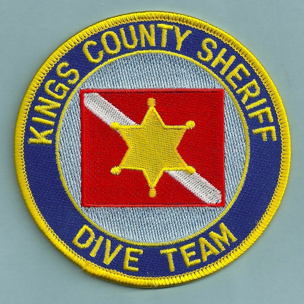 KINGS COUNTY SHERIFF CALIFORNIA DIVE TEAM SHOULDER PATCH