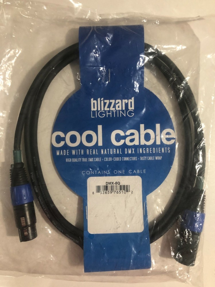 Blizzard - DMX-5Q - Cool Cable with 3 Pin - NEW