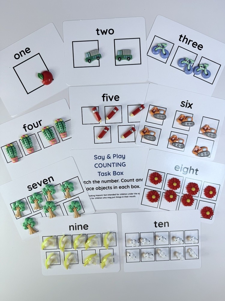 Preschool Activity Set with Mini Objects – 16 Learning Activities With Minis
