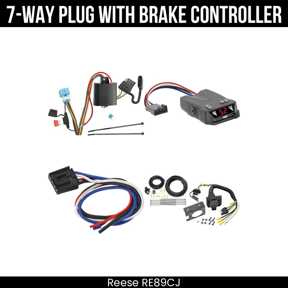 Reese RV 7-Way + Brake Control For 07-12 Acura RDX 10-12 Honda Accord Crosstour