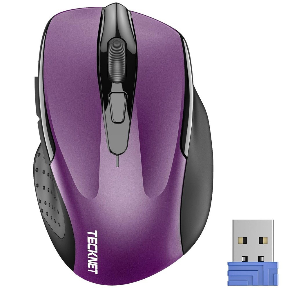 Tecknet Wireless Mouse, 2.4G Ergonomic Optical Mouse, Computer Mouse F