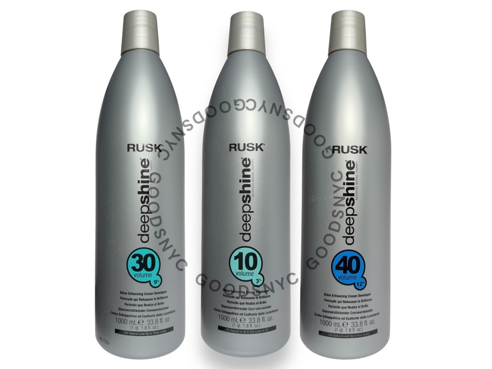 Rusk DeepShine Cream Developer 10 30 40 Volume 33.8 oz
