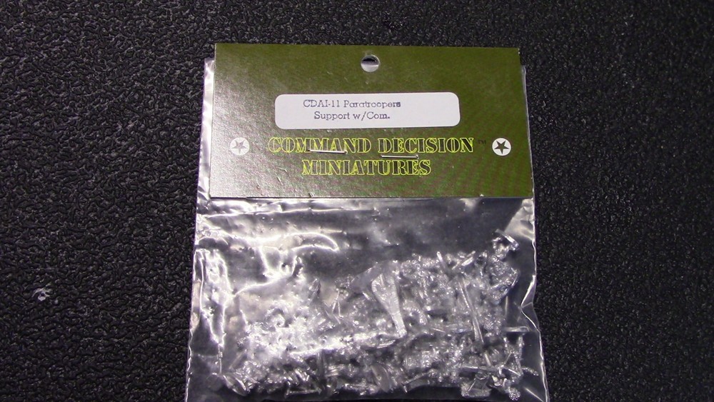 (WM) Old Glory Command Decision 15mm WW2 Paratroopers Support Wpns & CMD CDAI-11