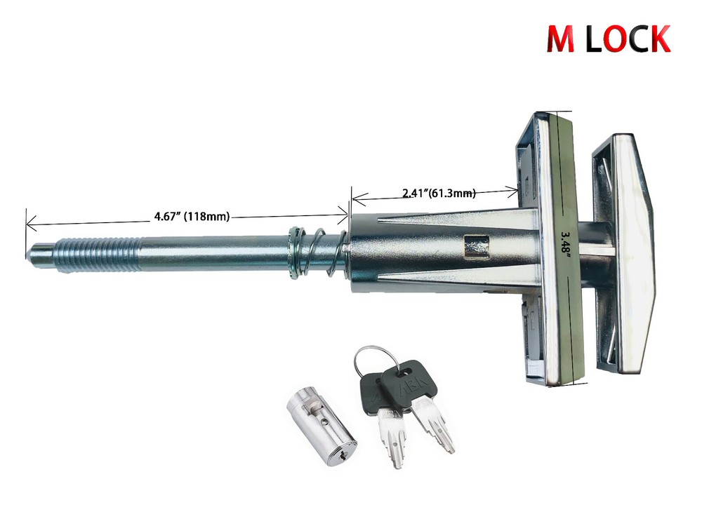 Dixie Narco T-Handle Replacement Whole Set Assembled with High Security Lock1531