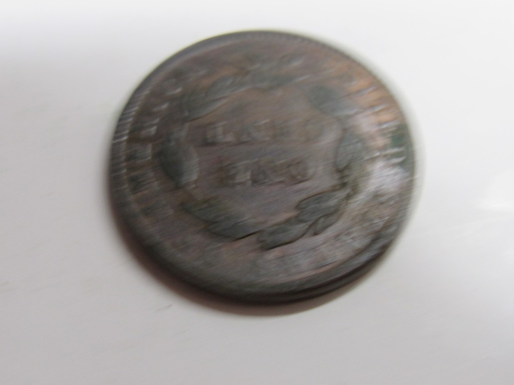 U.S. 1837 CORONET HEAD LARGE ONE CENT GOOD CONDITION *