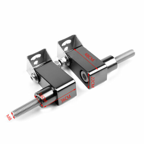 CNC Titan M8 Motorcycle Headlight Fog Light Mount Bracket Extender Support Pair
