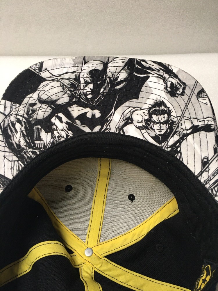 DC Comics Batman Snapback Hat Cap Adjustable Embroidered Emblem