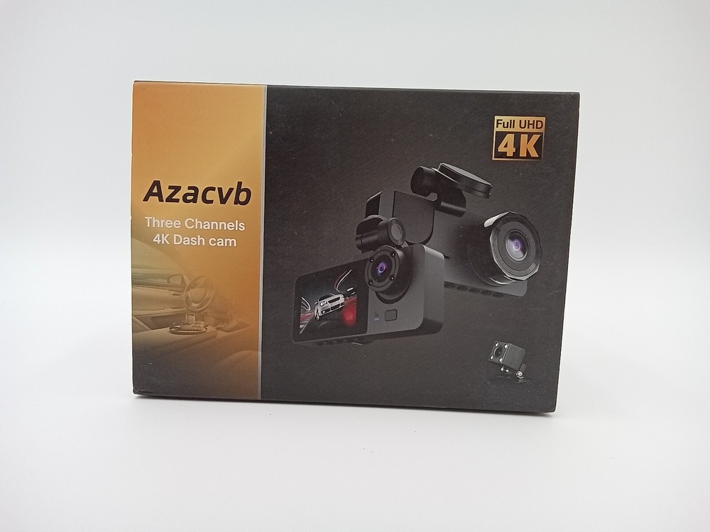 New Open Azacvb Three Channels 4K Dash Cam  Ships Free