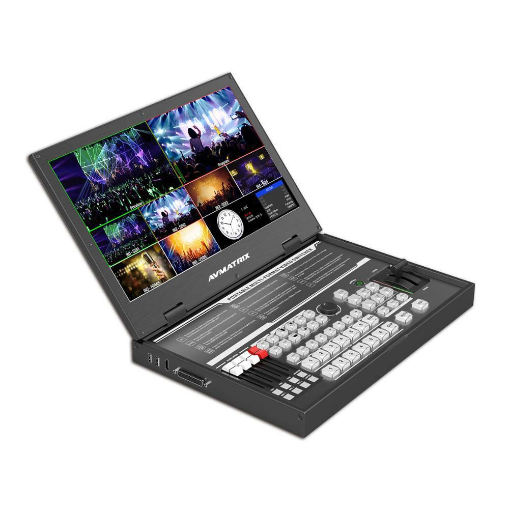 AVMATRIX PVS0615U Portable 6Ch Multi-Format Streaming Switcher with USB Capture