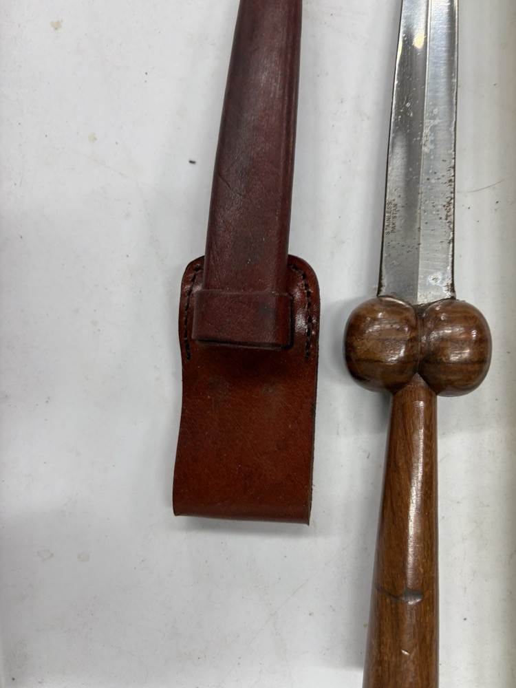 Wood Hilt Bollock Dagger