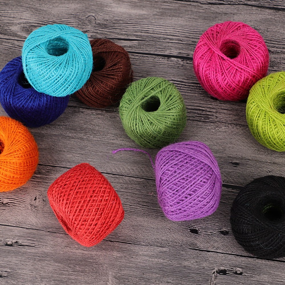 10 Pcs 25 M Thick Jute Twine Rope Decorative Packaging String