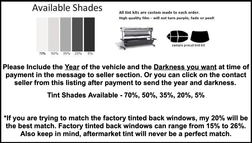 Chevy Colorado Precut Front 2 Doors Window Tint Nano Ceramic