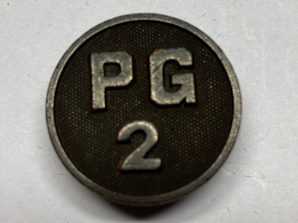 WWI, 2nd PRISON GUARD,  COLLAR DISK, MISSOURI, TYPE 1, SCREWBACK