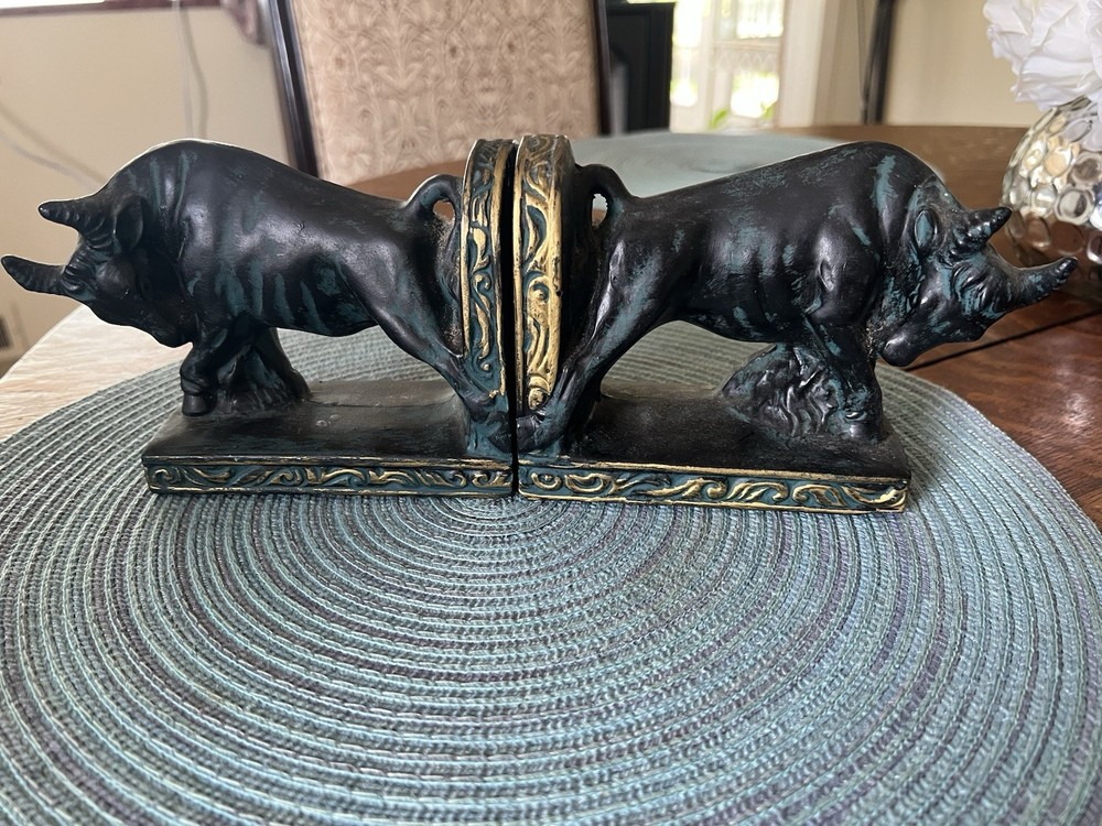 BULL BOOKENDS/ TRIMONT WARE JAPAN MCM