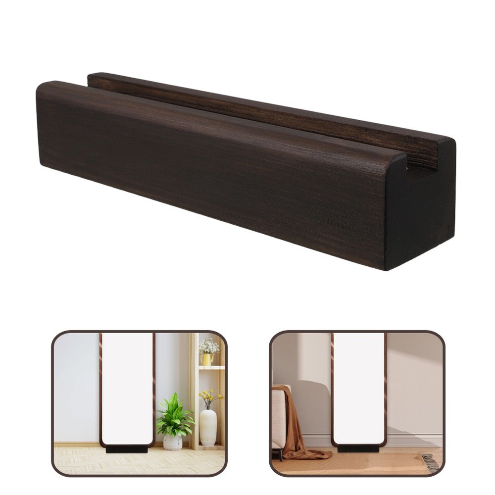 Wood Display Mount Mirror Support Base Floor Frame Stand Standing