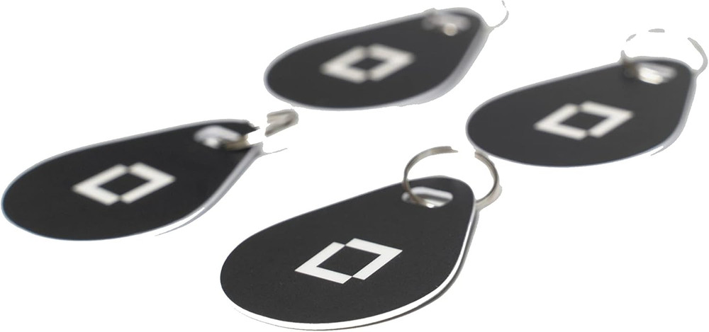 Key Fobs (4-Pack) - NFC Enabled - Compatible with Lock+ Smart Locks (Grey)