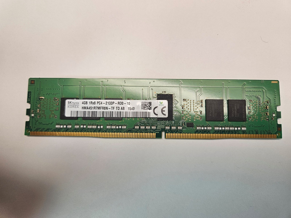 SK Hynix 4GB (1x4GB) 1Rx8 PC4-2133P DDR4 Registered ECC Server RAM