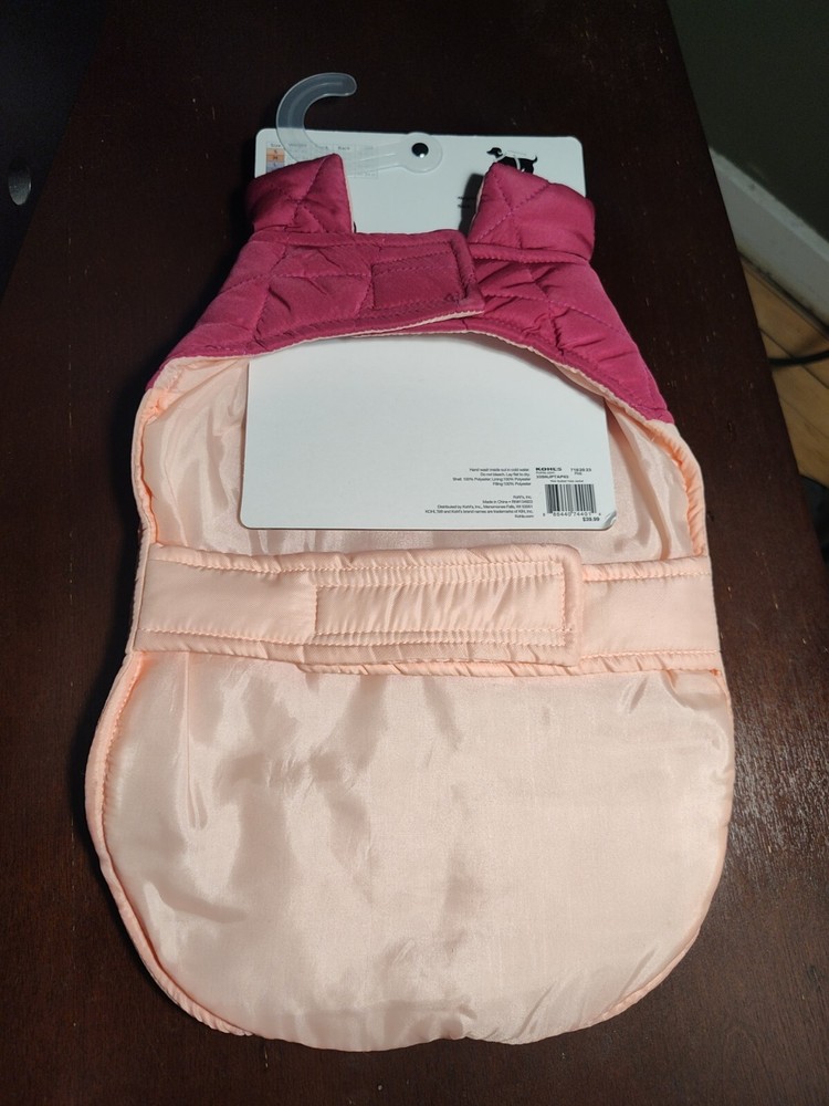 Sonoma Pet Color Block Puffer Jacket Size Small
