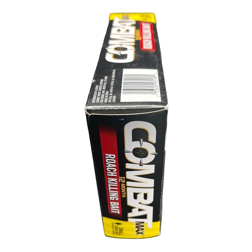 Combat Max 12 Month Roach Killing Bait, Small Roach Child-Resistant 18 Count
