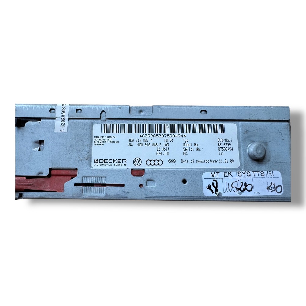 Audi A4 B8 / A6 C6 Navigation DVD Unit 4E0919887M OEM