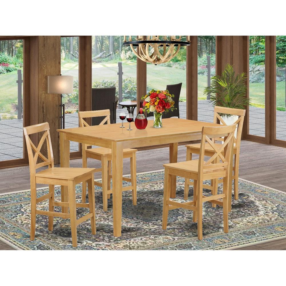 5  Pc  Counter  height  Table  set-  gathering  Table  and  4  counter ...
