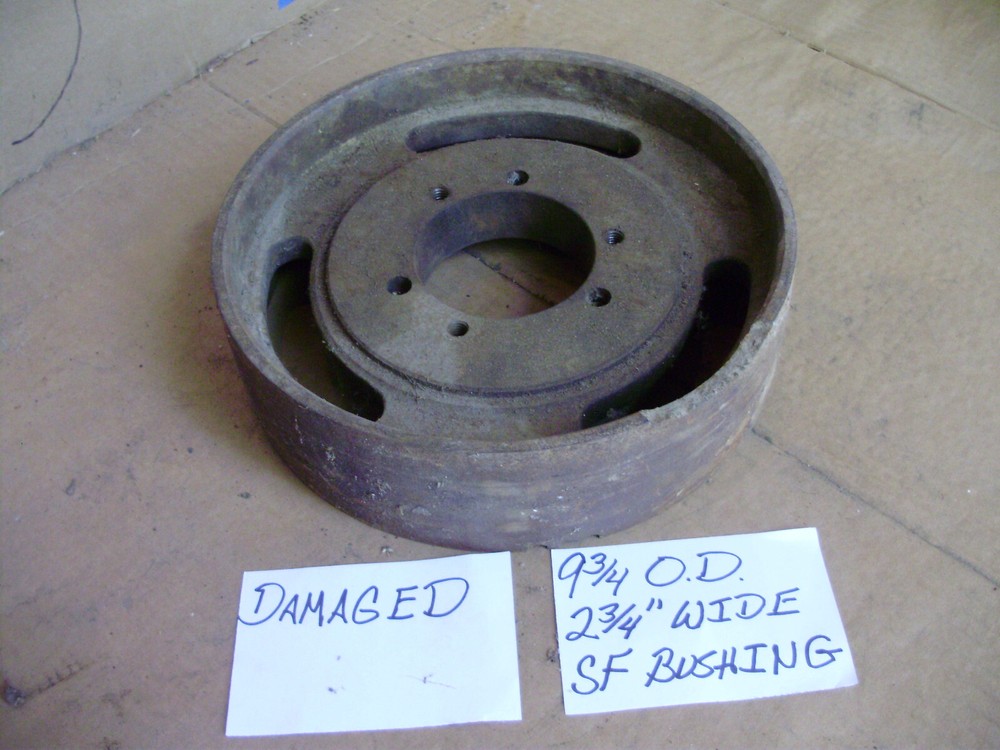 Flat Belt Pulley, Vintage, Cast Iron