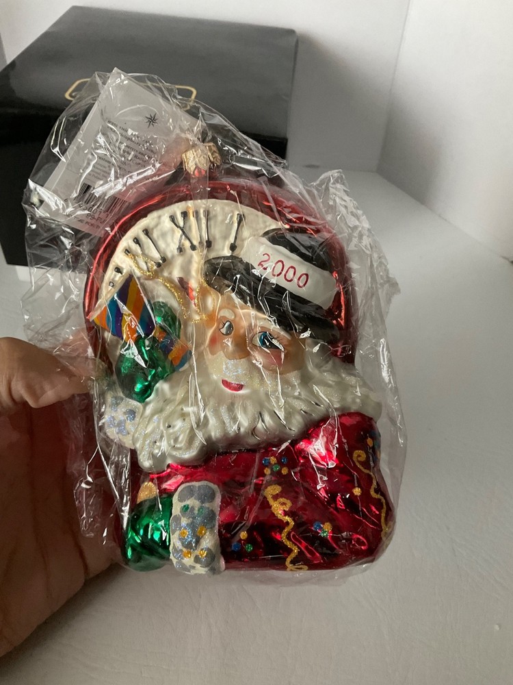 Christopher RADKO Millenium Ornament “No Time For The Present” - NEW IN BOX