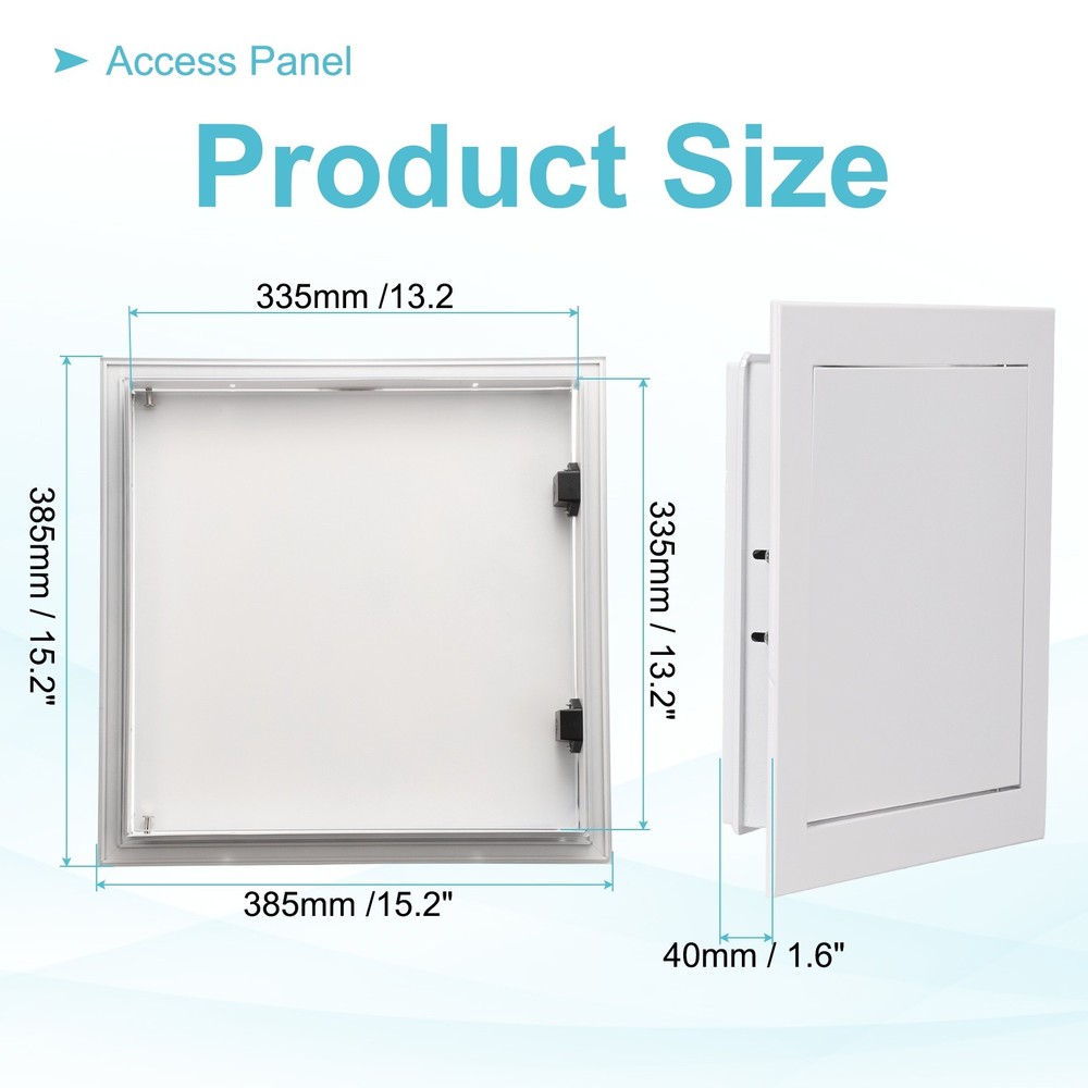 15"x15" Drywall Access Panel Wall Hole Cover Access Doors with Click Lock, White