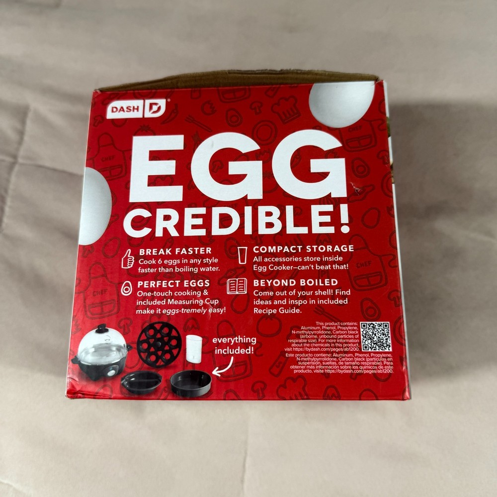 Dash Rapid Egg Cooker 6 Egg Capacity Electric Egg Cooker for Hard Boiled Eggs