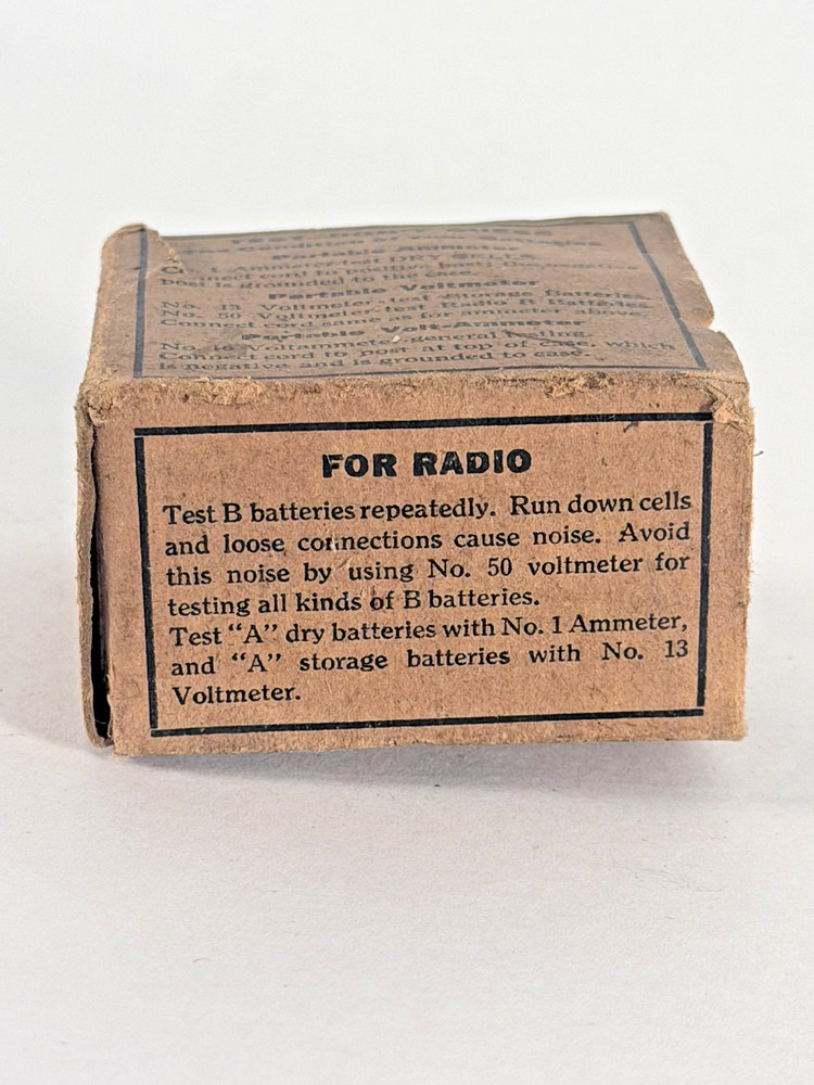 Vintage Battery Voltmeter Panel Meter w/ Box | Radio & Auto Testing c.1920s-30s